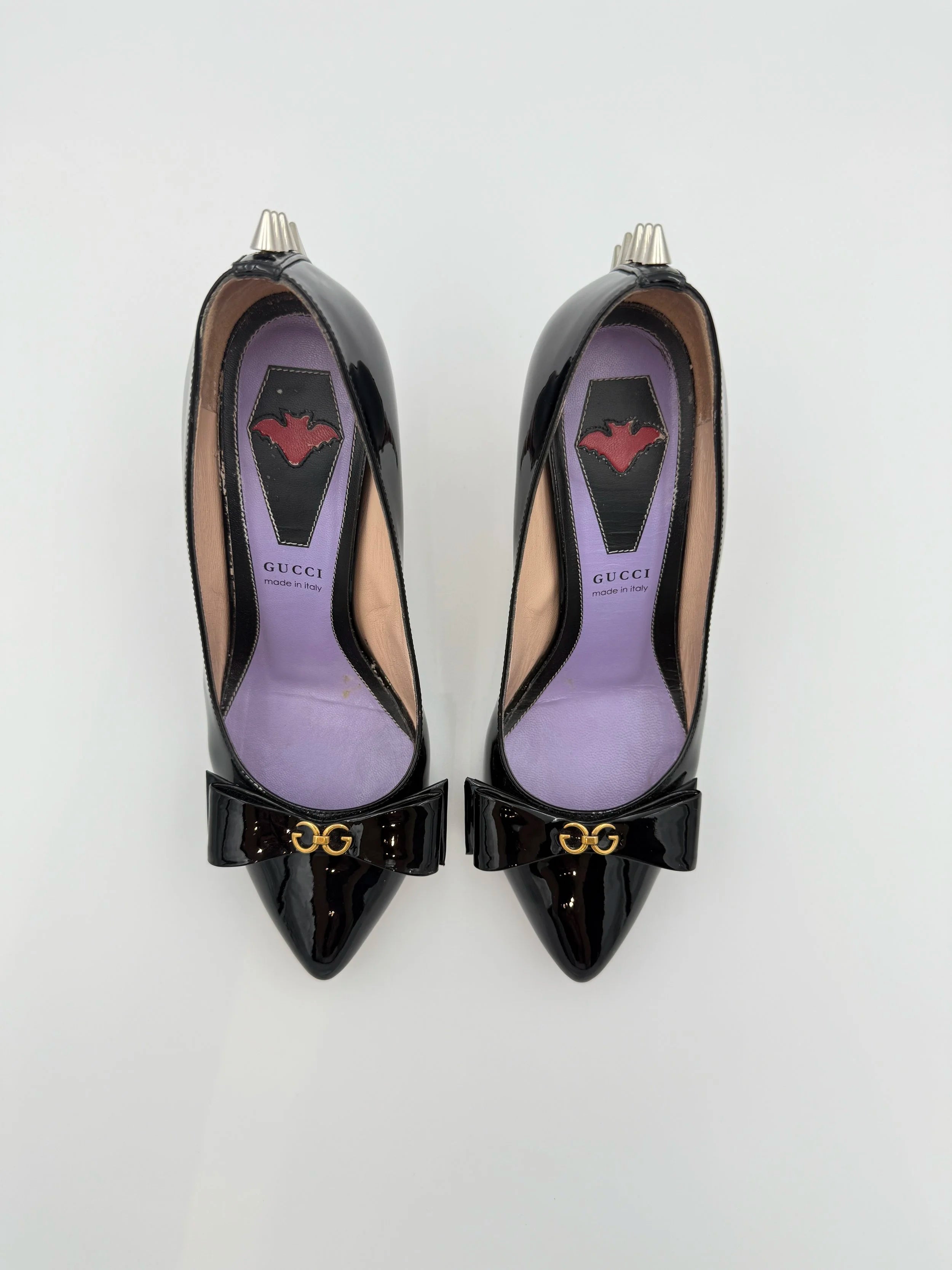 Black Gucci Sadie GG Spiked - Size 36EU
