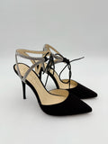 Jessica Simpson Black Pump Heel with Crystal strap - Size 6.5