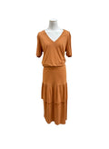 Mixed Orange Cotton skirt set Medium