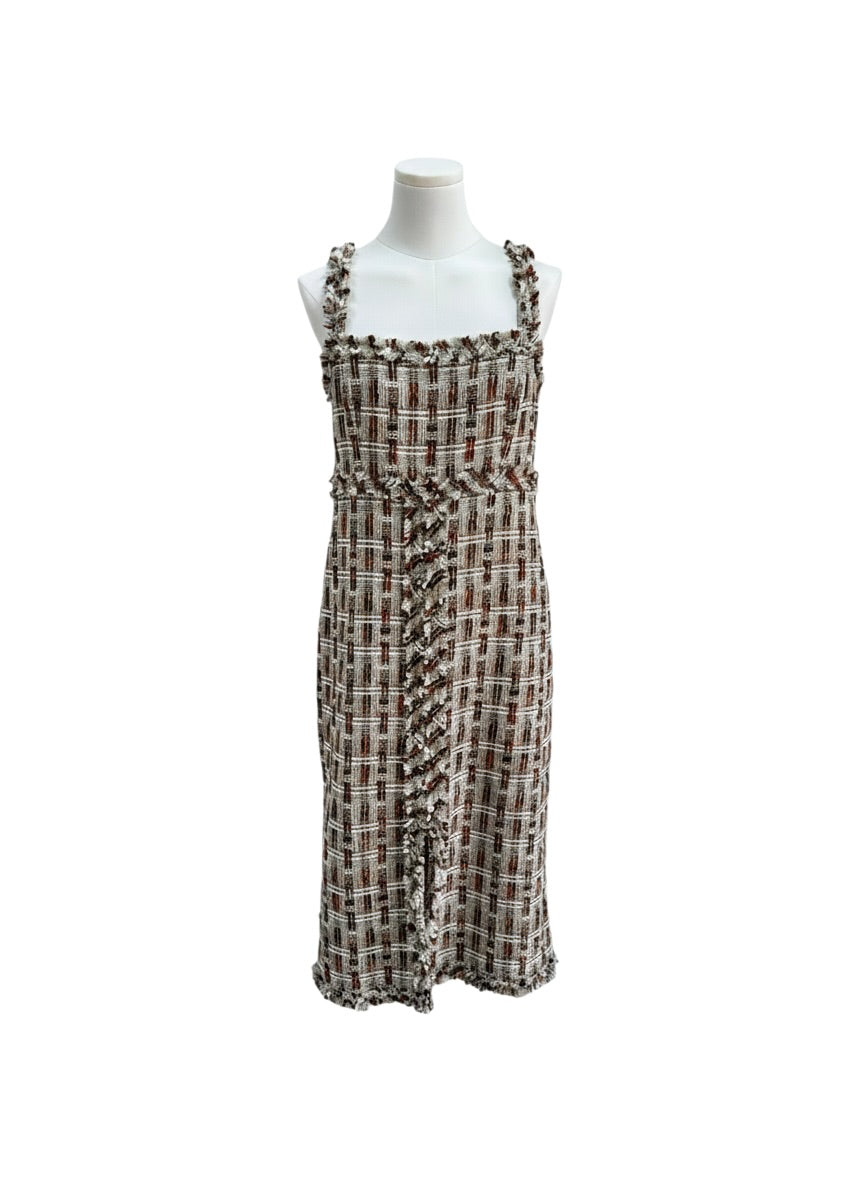 Mixed Neutral color tweed Dress Small