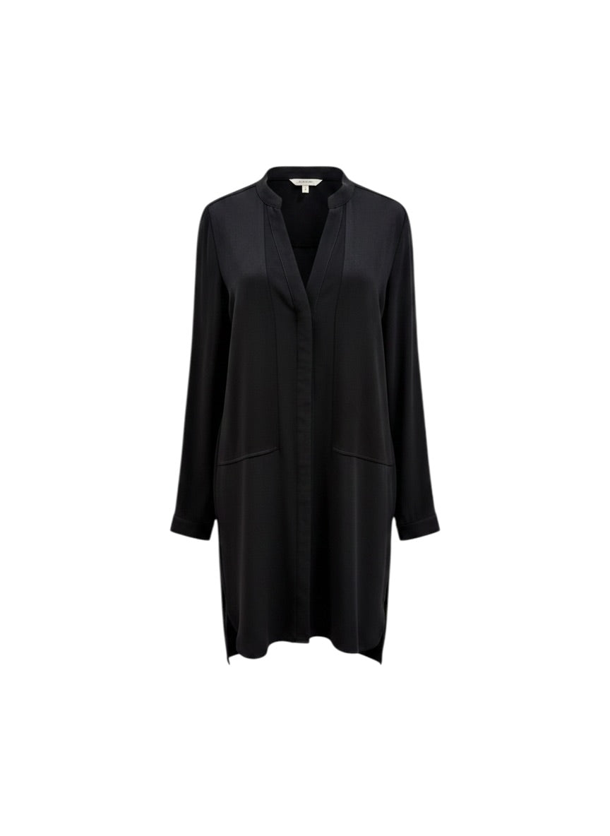 Comptoir Black creppe dress shirt