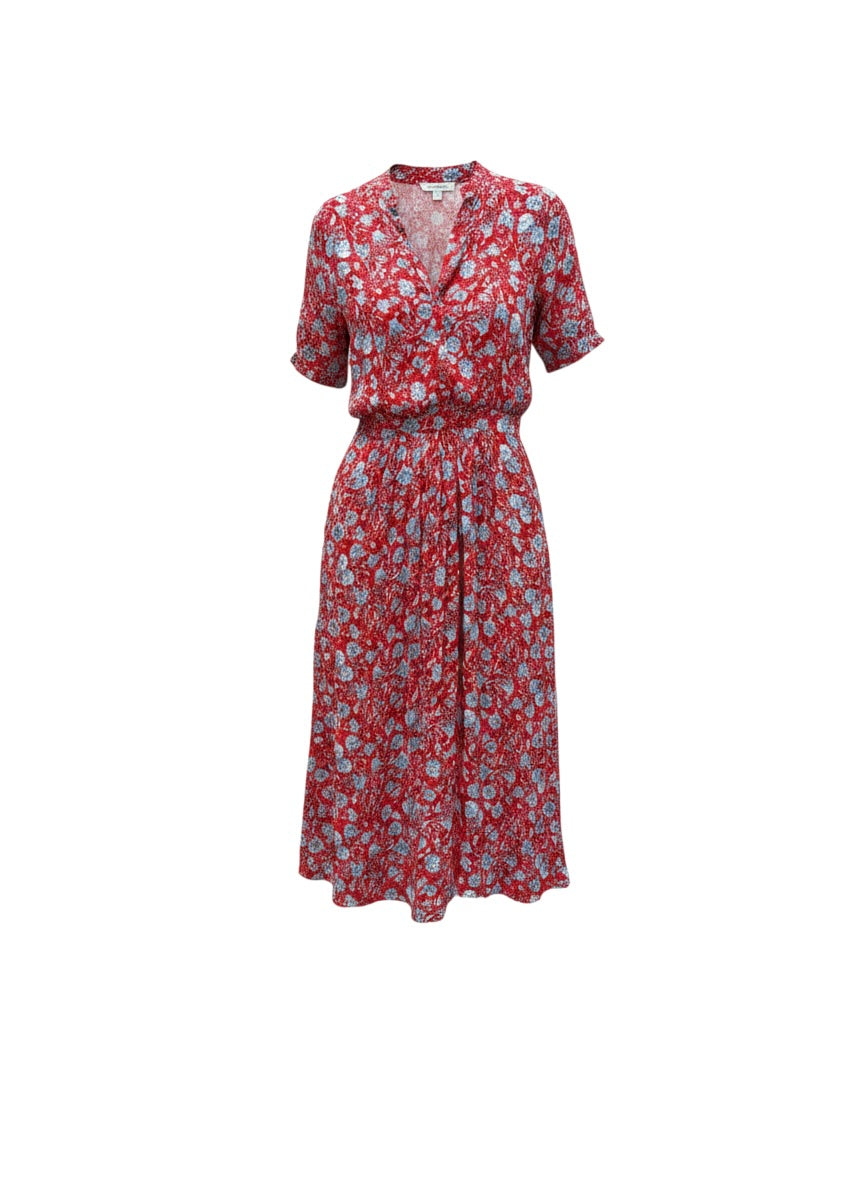 Zadig Voltaire Red Blue Floral dress medium
