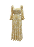 MIXED Leaf Printed Dress - NEW - Size M