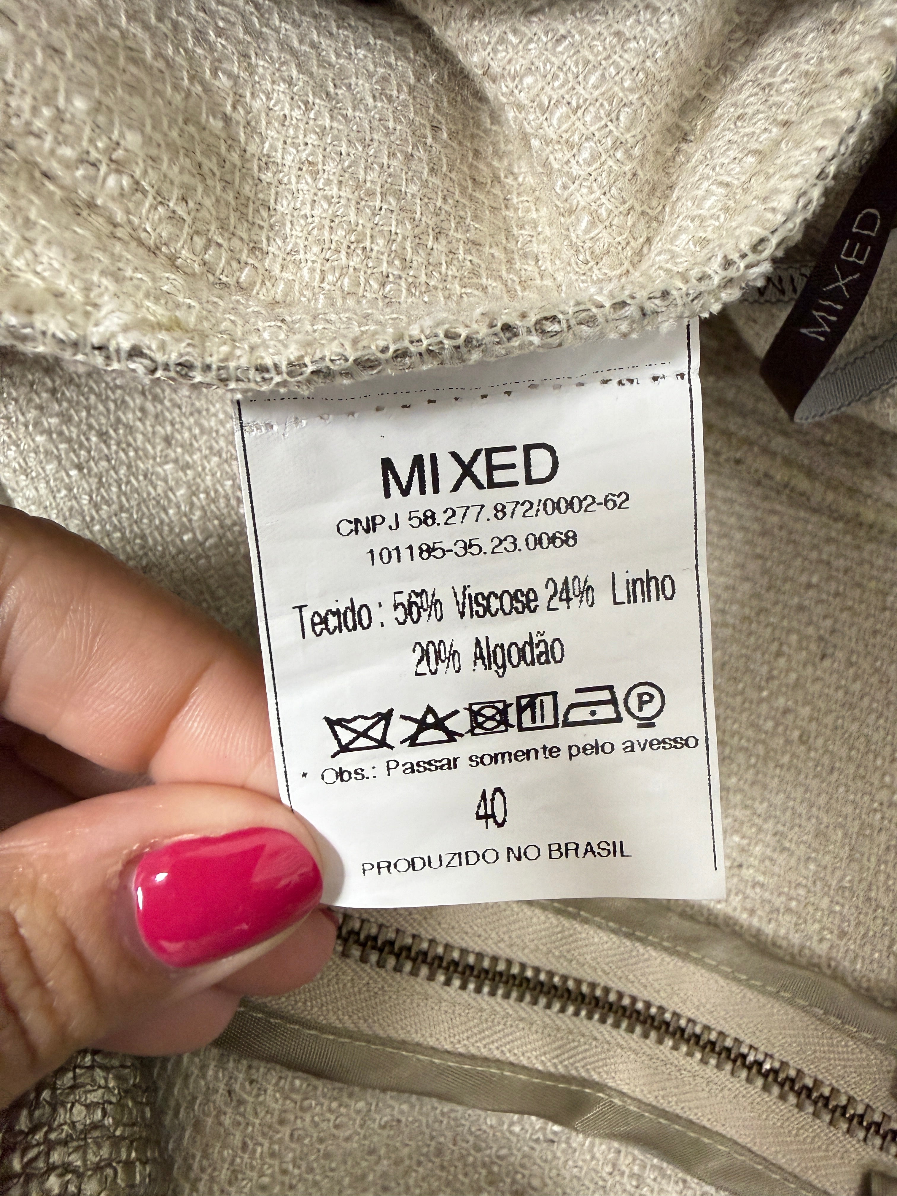 Mixed Mettalic Mini skirt