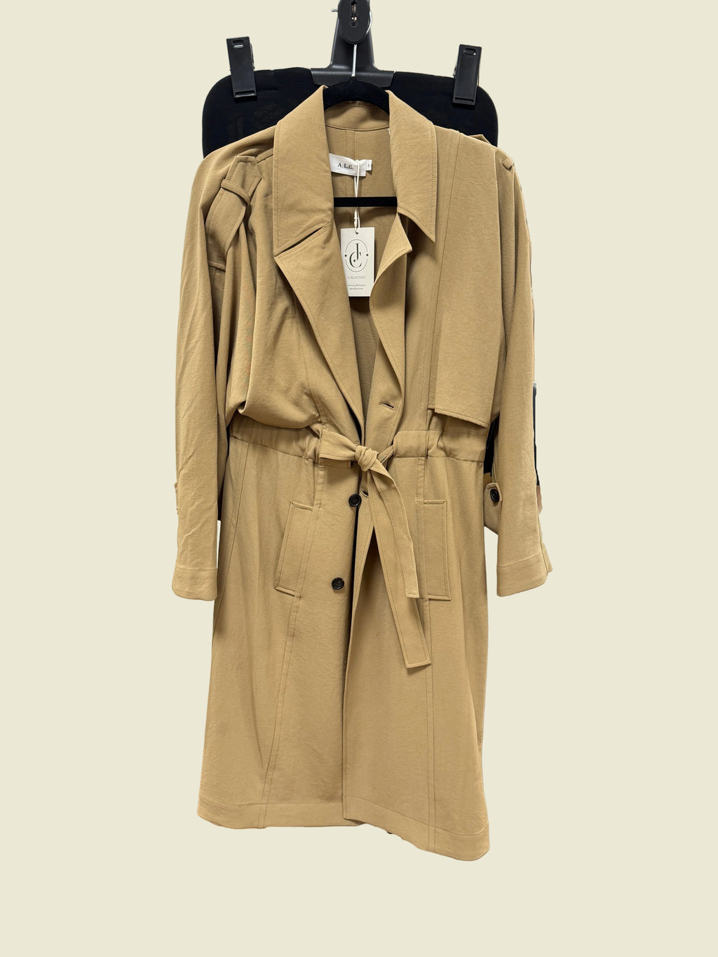 ALC light camel bailey  long Trench size 2