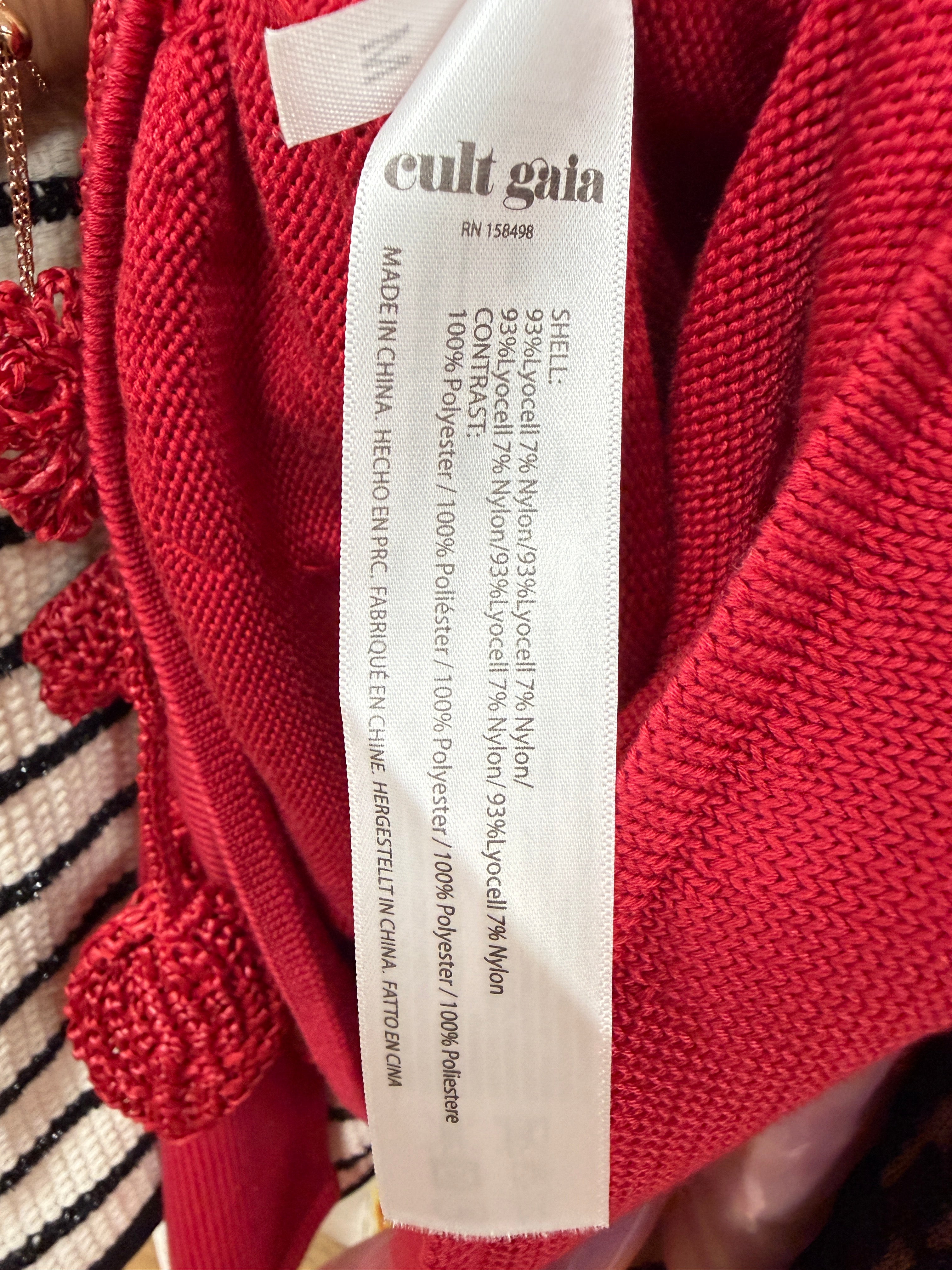 Cult Gaia Red knit dress