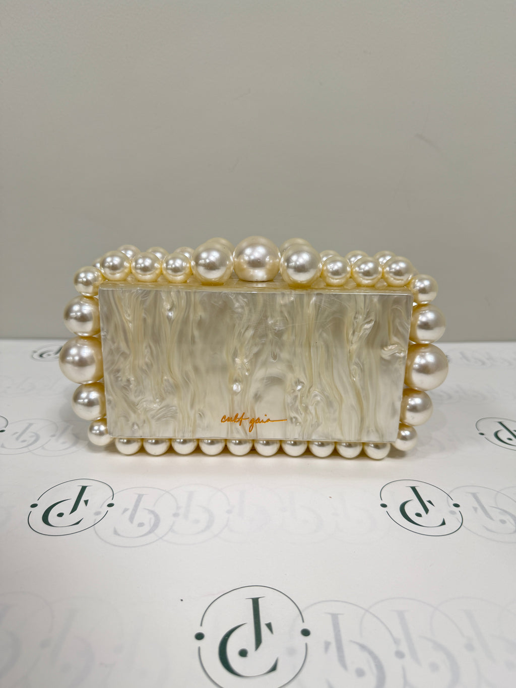 Cult gaia Pearl Acrylic clutch