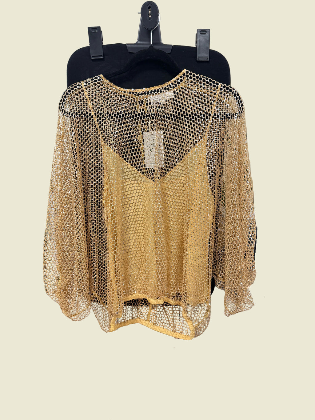 NK Gold Silver Sequin top NEW Medium