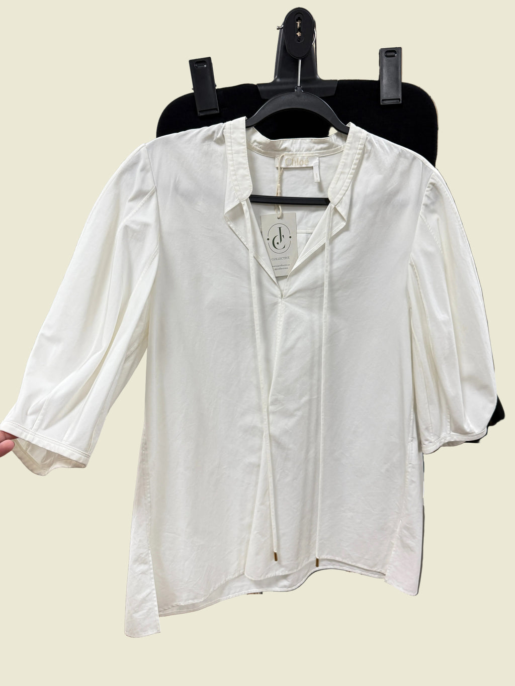 Top Chloe Off White - NEW Without Tags  - Size M