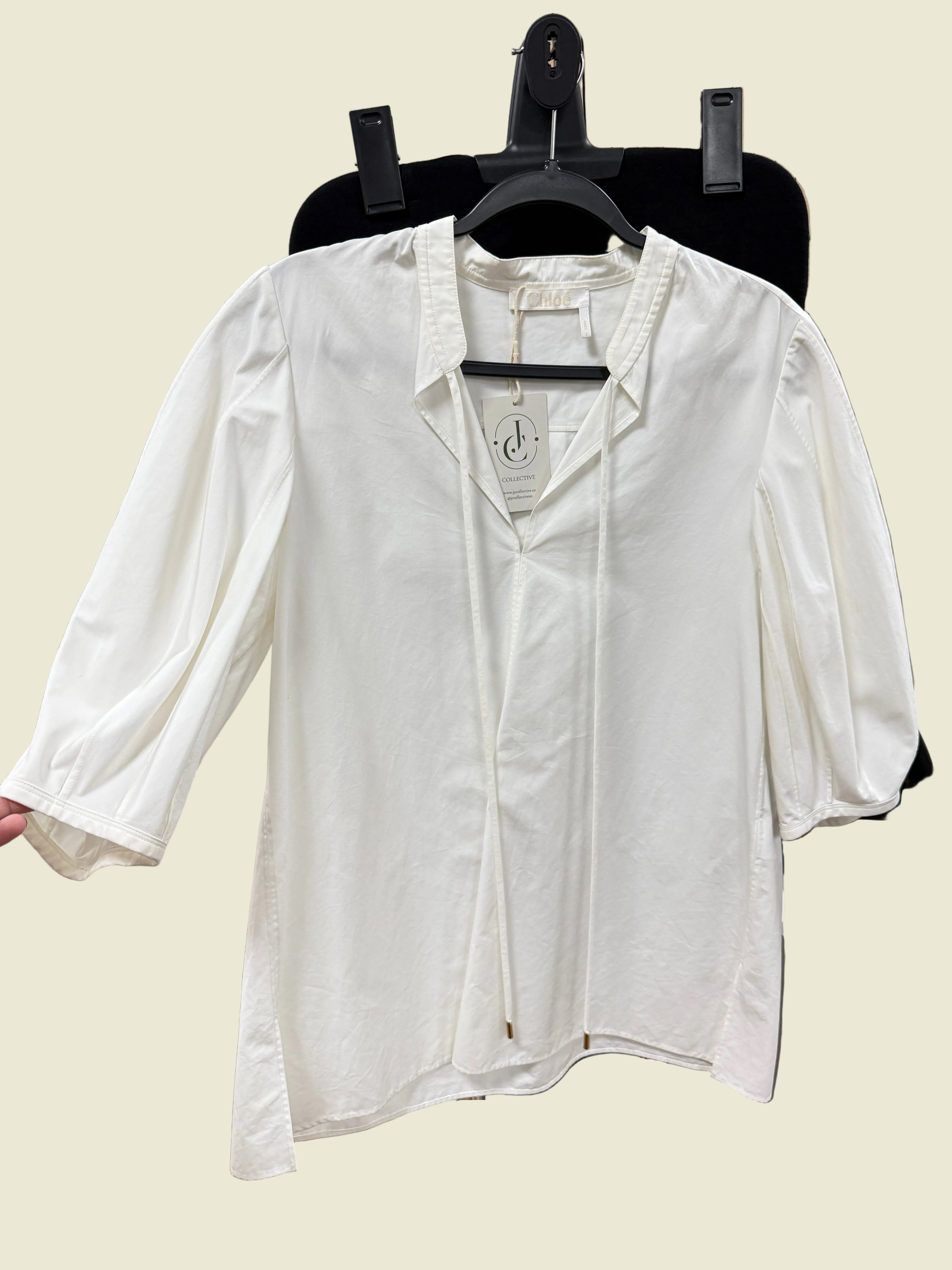 Top Chloe Off White - NEW Without Tags  - Size M