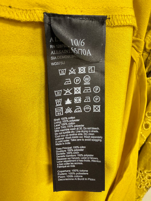 All Saints mustard dress Medium