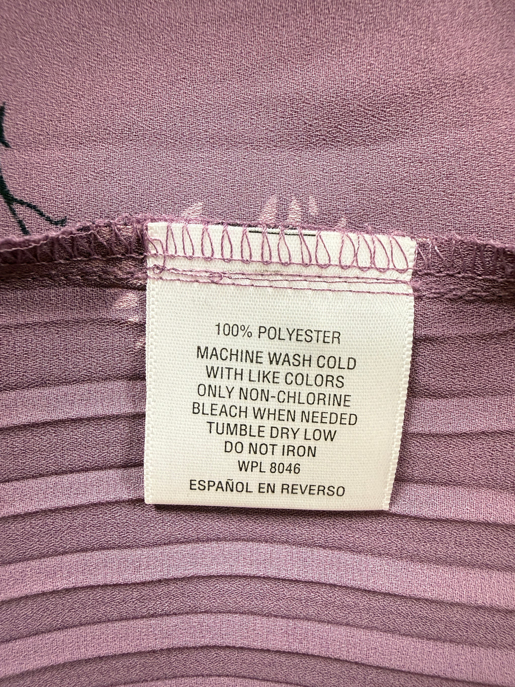 Lavander Pleated Top XSmall