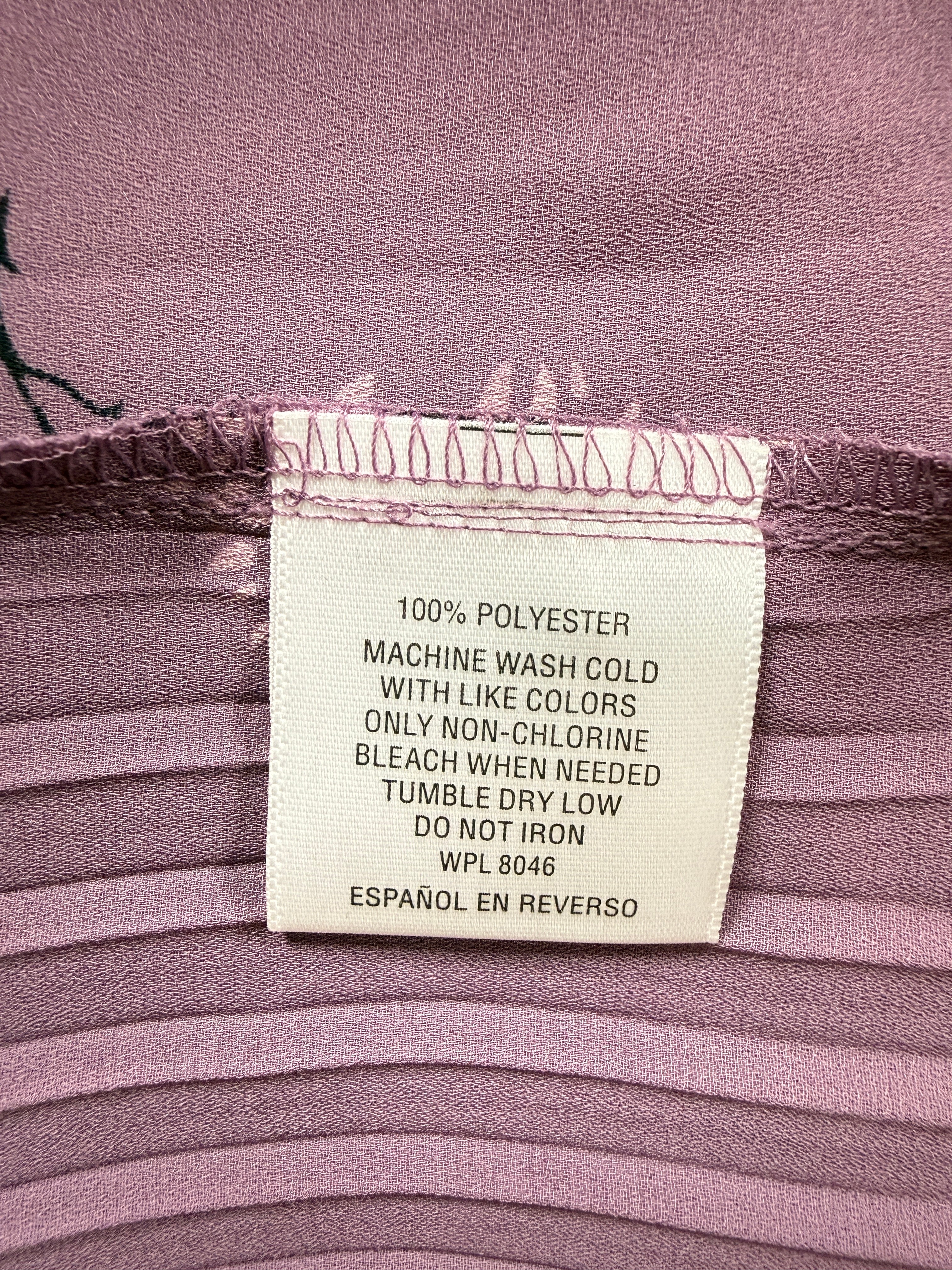 Lavander Pleated Top XSmall