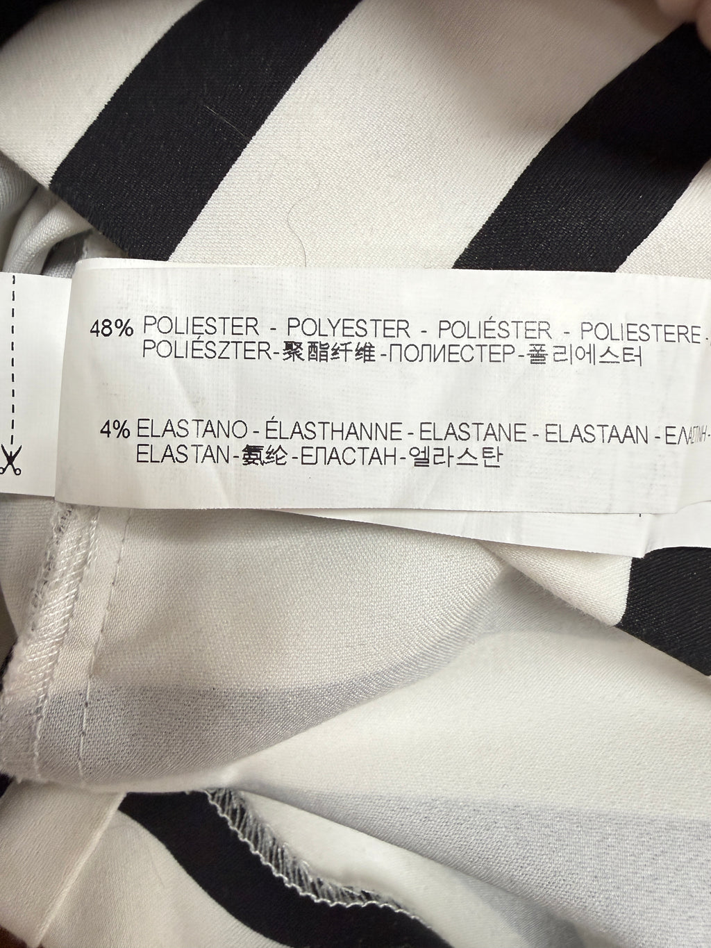 Zara Black white stripes skort dress Size S