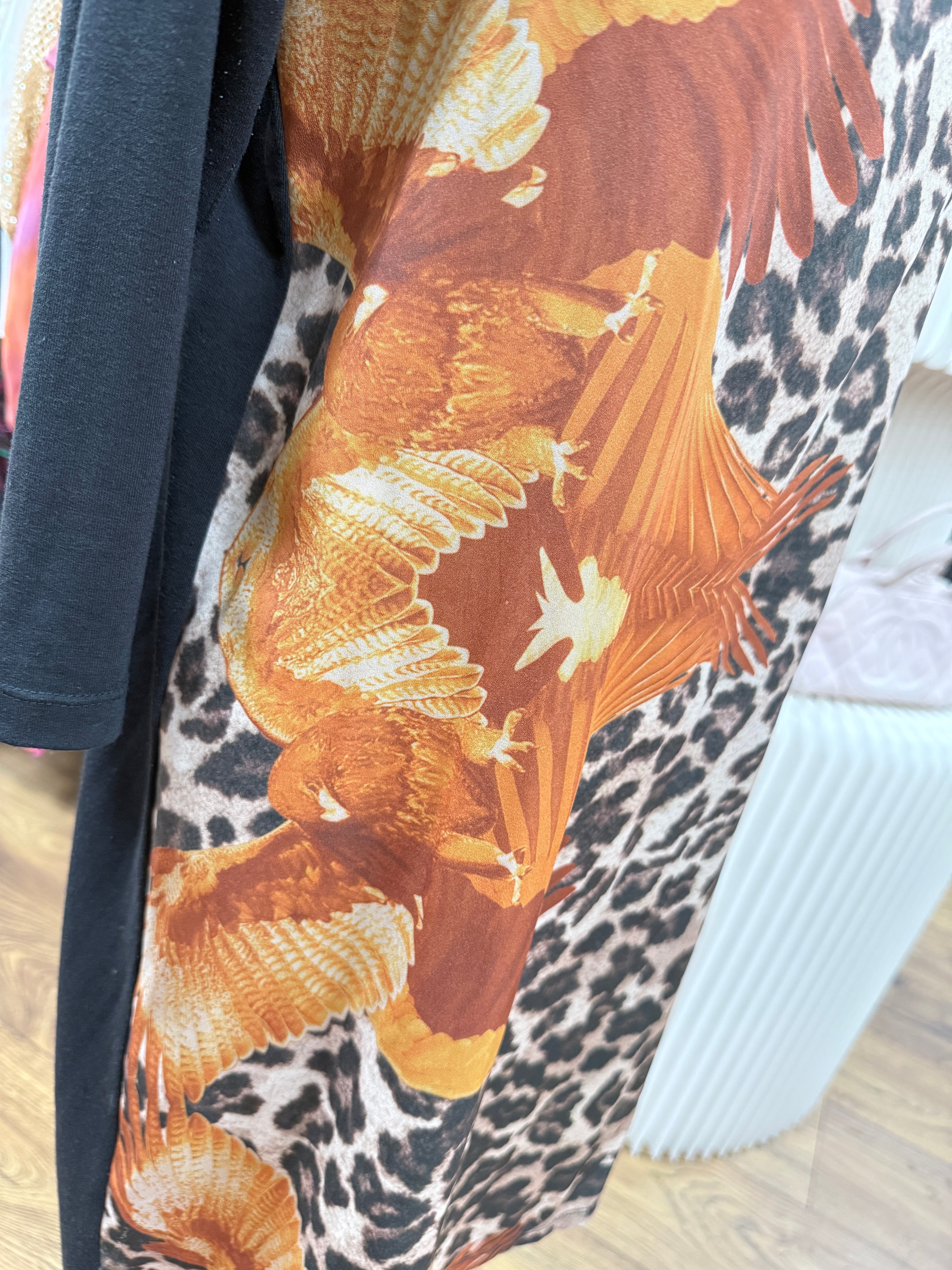 Parresh leopard front dress