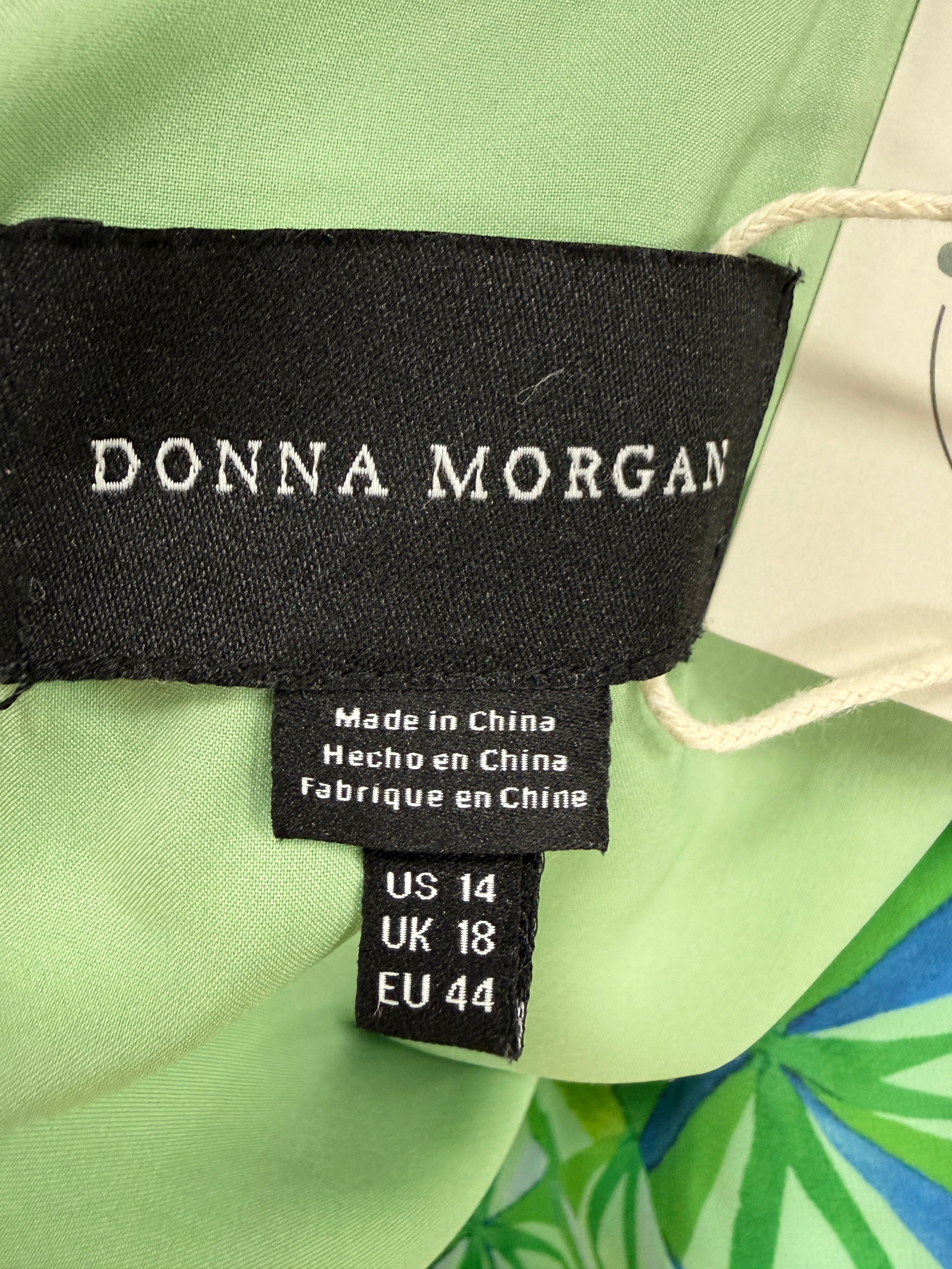 Donna Morgan Green Maxi Dress XL