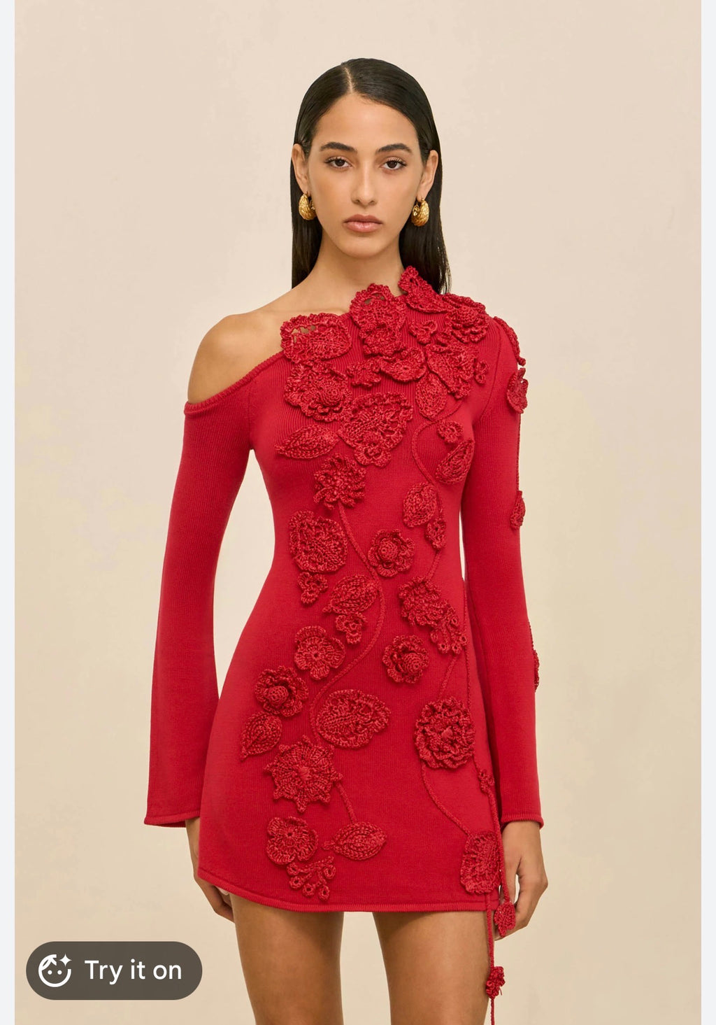 Cult Gaia Red knit dress
