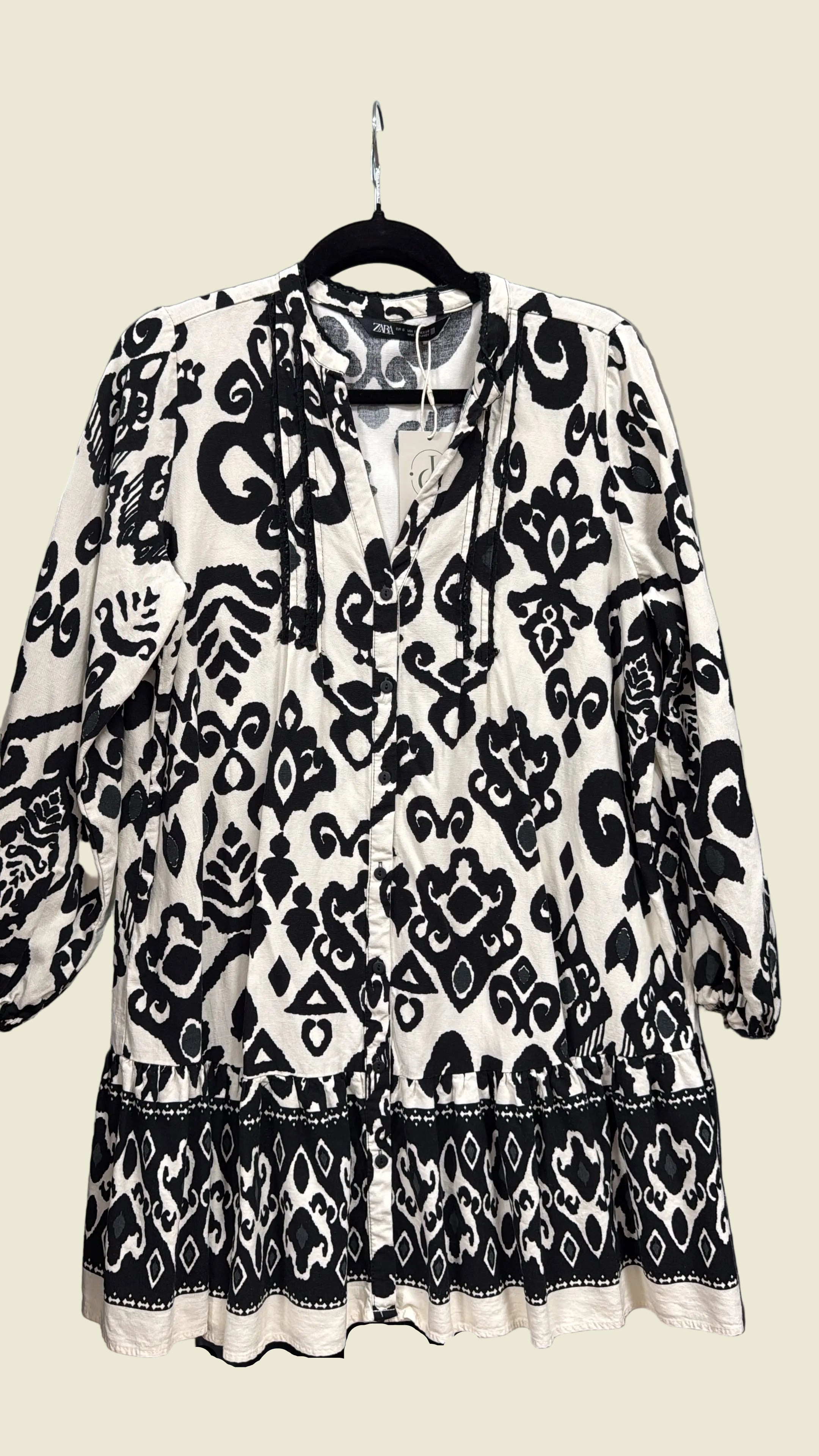 Zara PB Print Mini Dress small