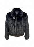 Black Mink Fur jacket size small