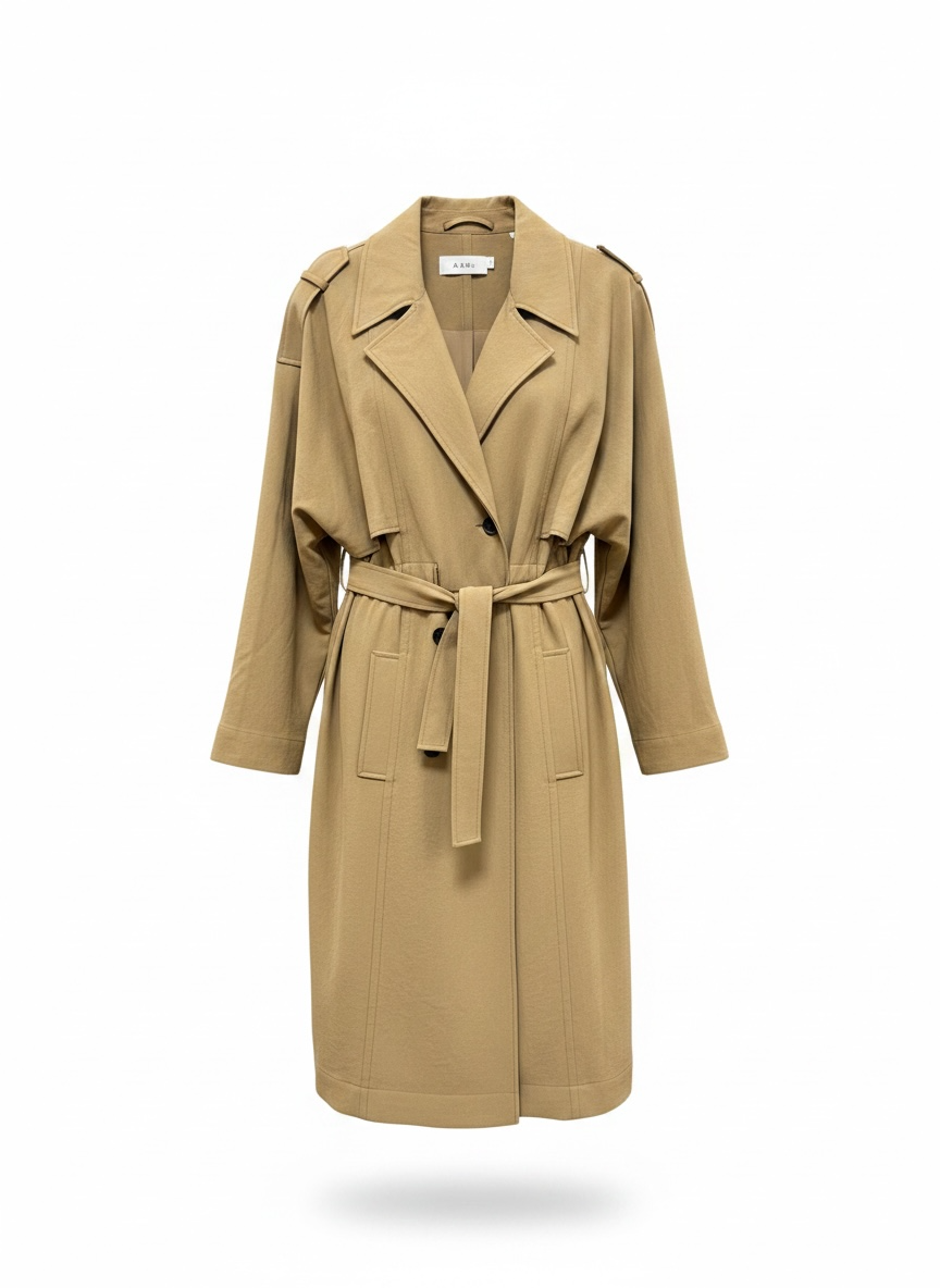 ALC light camel bailey  long Trench size 2