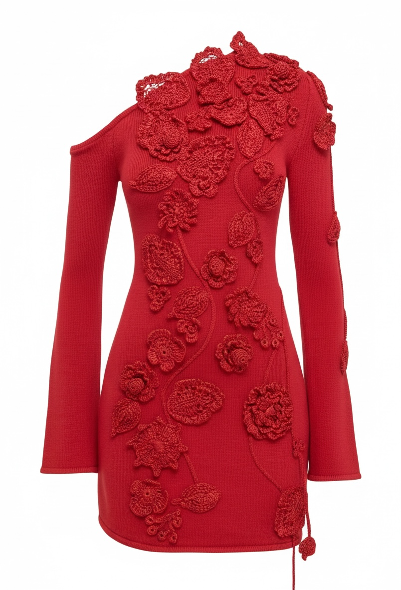 Cult Gaia Red knit dress