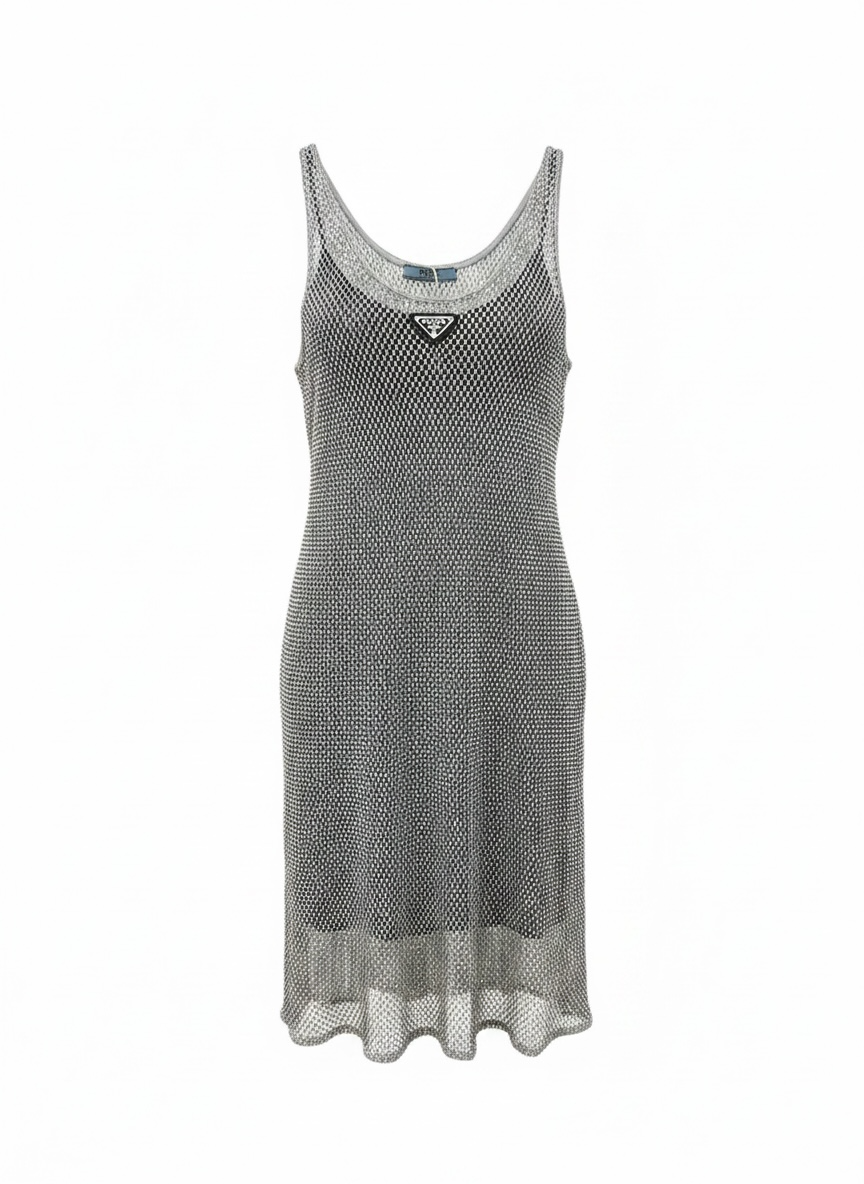 Prada Crystal Vintage Dress - Size S