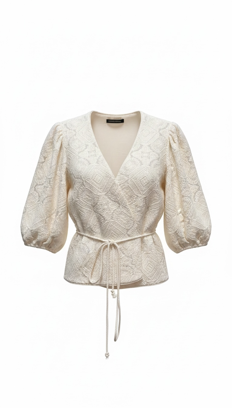 Maje Off white Embroidered shorts top set size 1