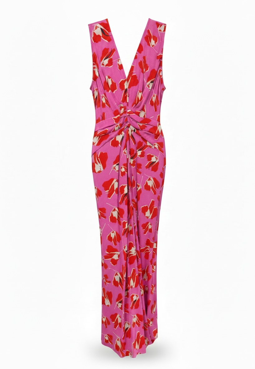 DVF Ace Printed halterneck dress size 4 / Small