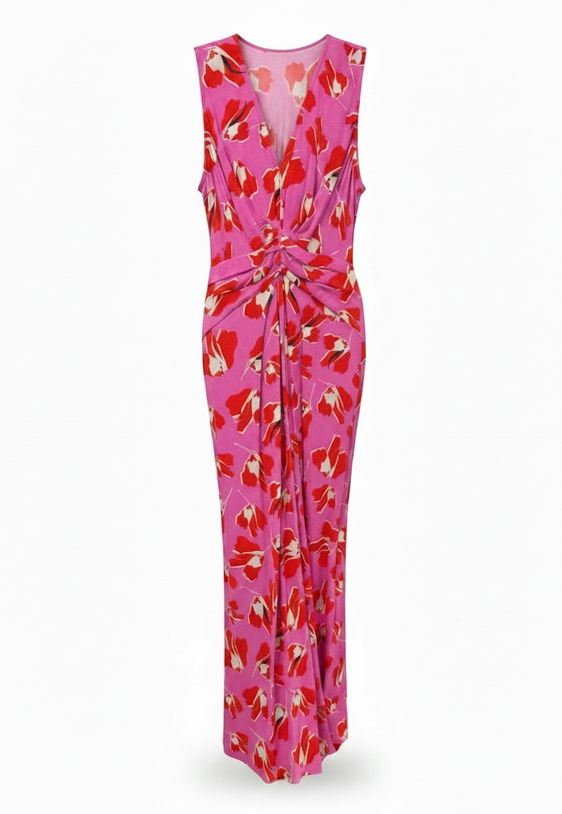 DVF Ace Printed halterneck dress size 4 / Small