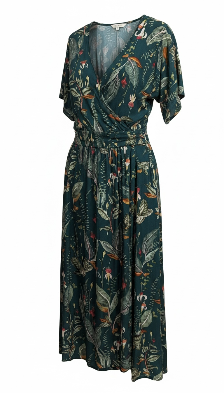 Dress To Green Wrap Dress small