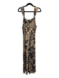 FIT Jersey dress black beige Medium