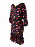 Saloni Silk off shouder Dress Medium