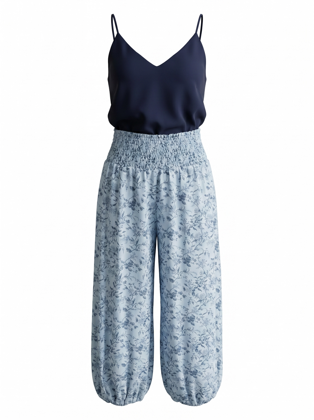 Le Soleil navy linen top