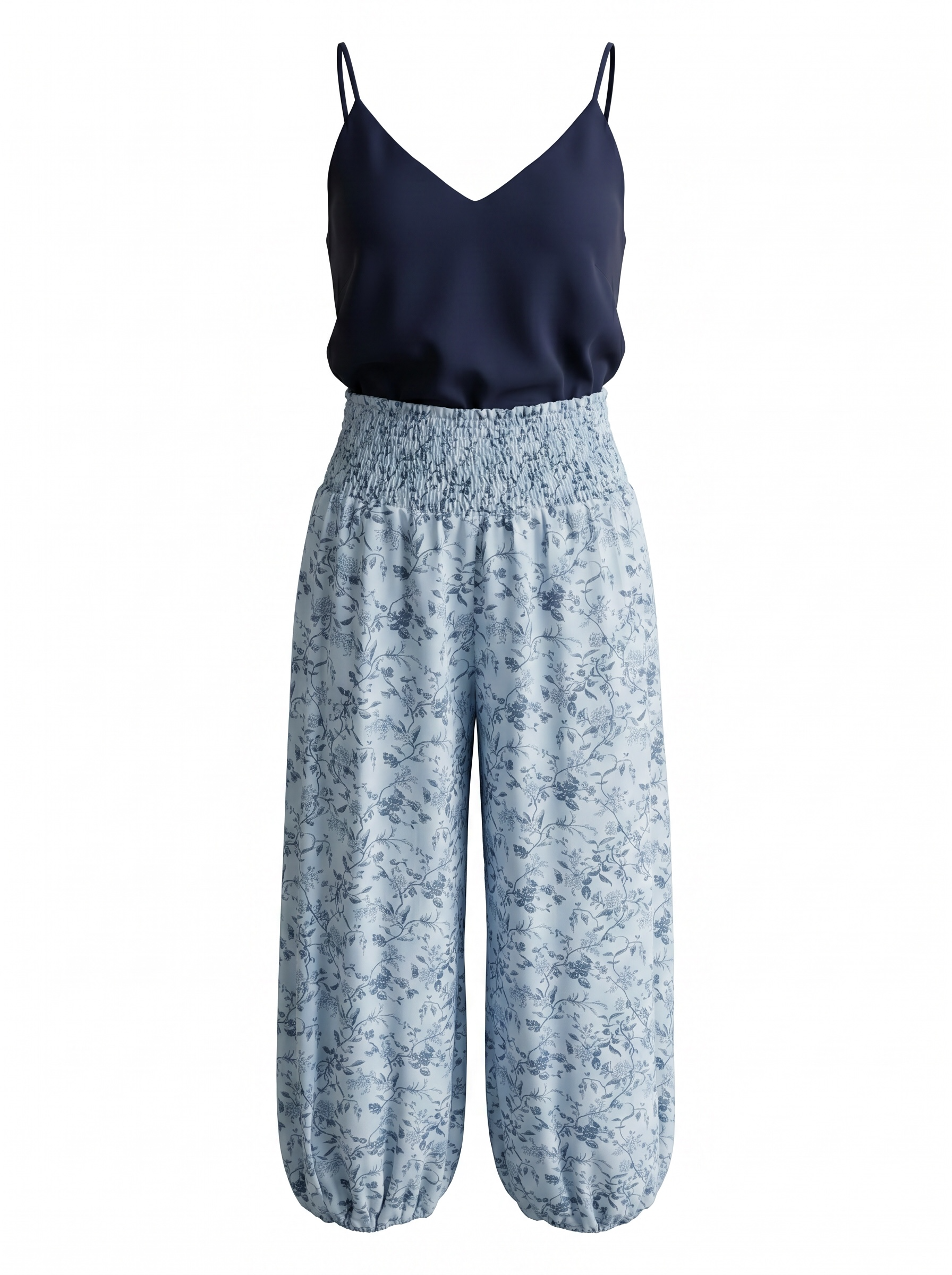 Le Soleil navy linen top