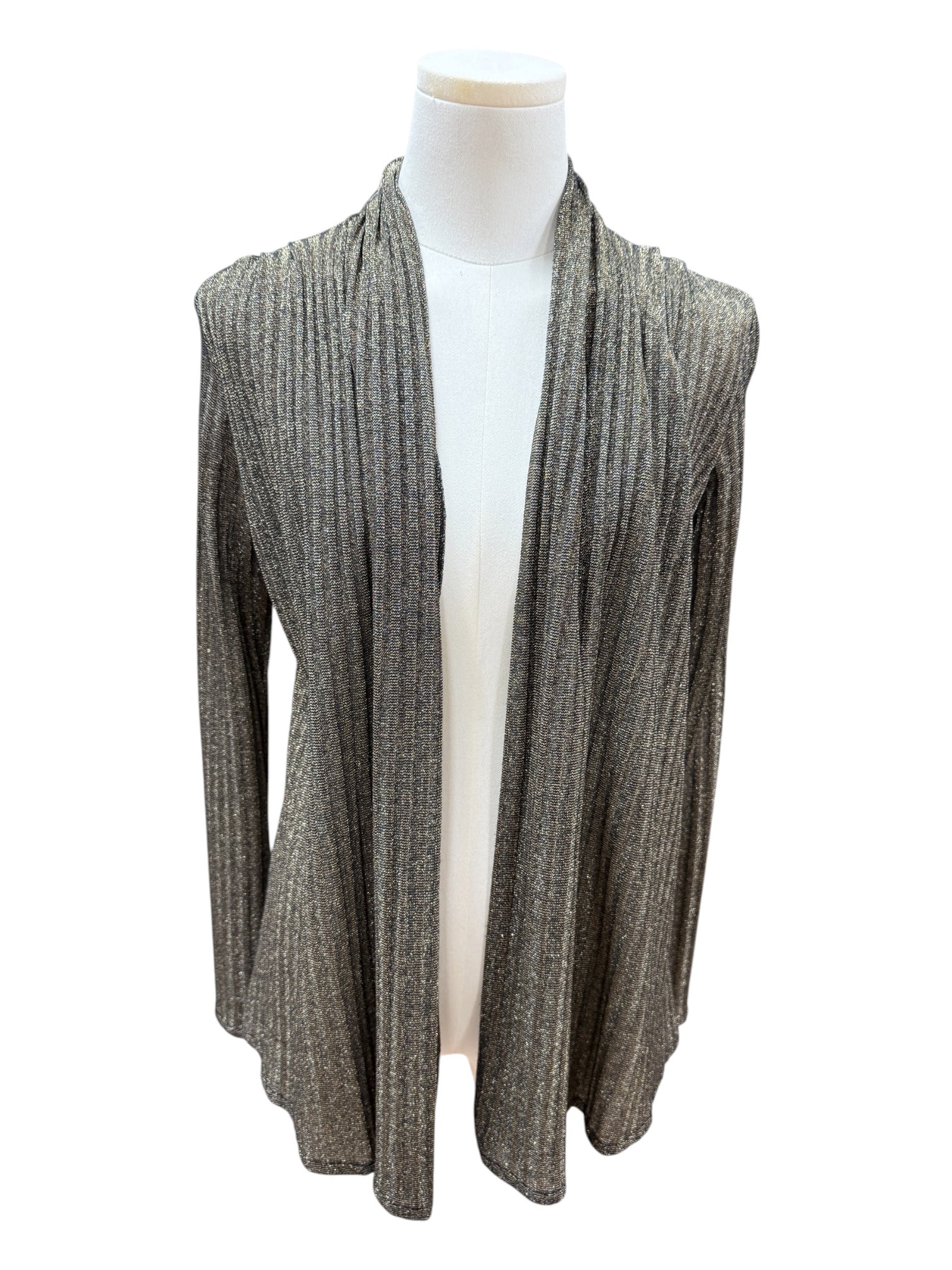 CANAL gold metalic knit Cardigan Small
