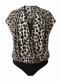 Lellis leopard printed body Small