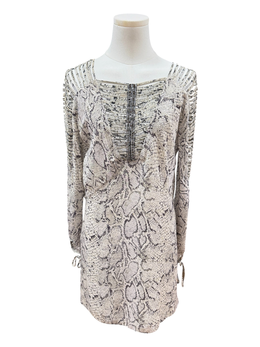 Animale Snake Print Silk Dress Small