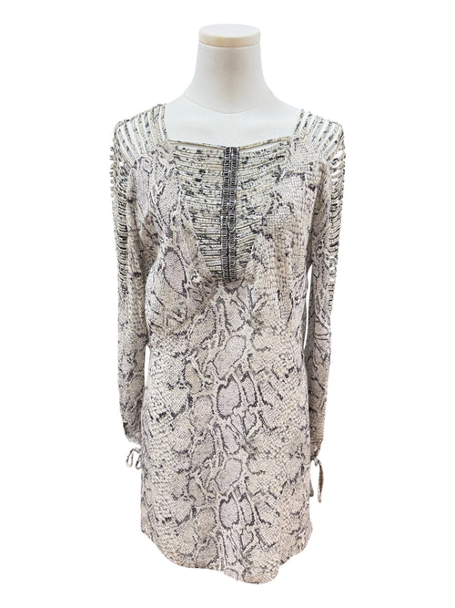 Animale Snake Print Silk Dress Small