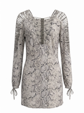 Animale Snake Print Silk Dress Small