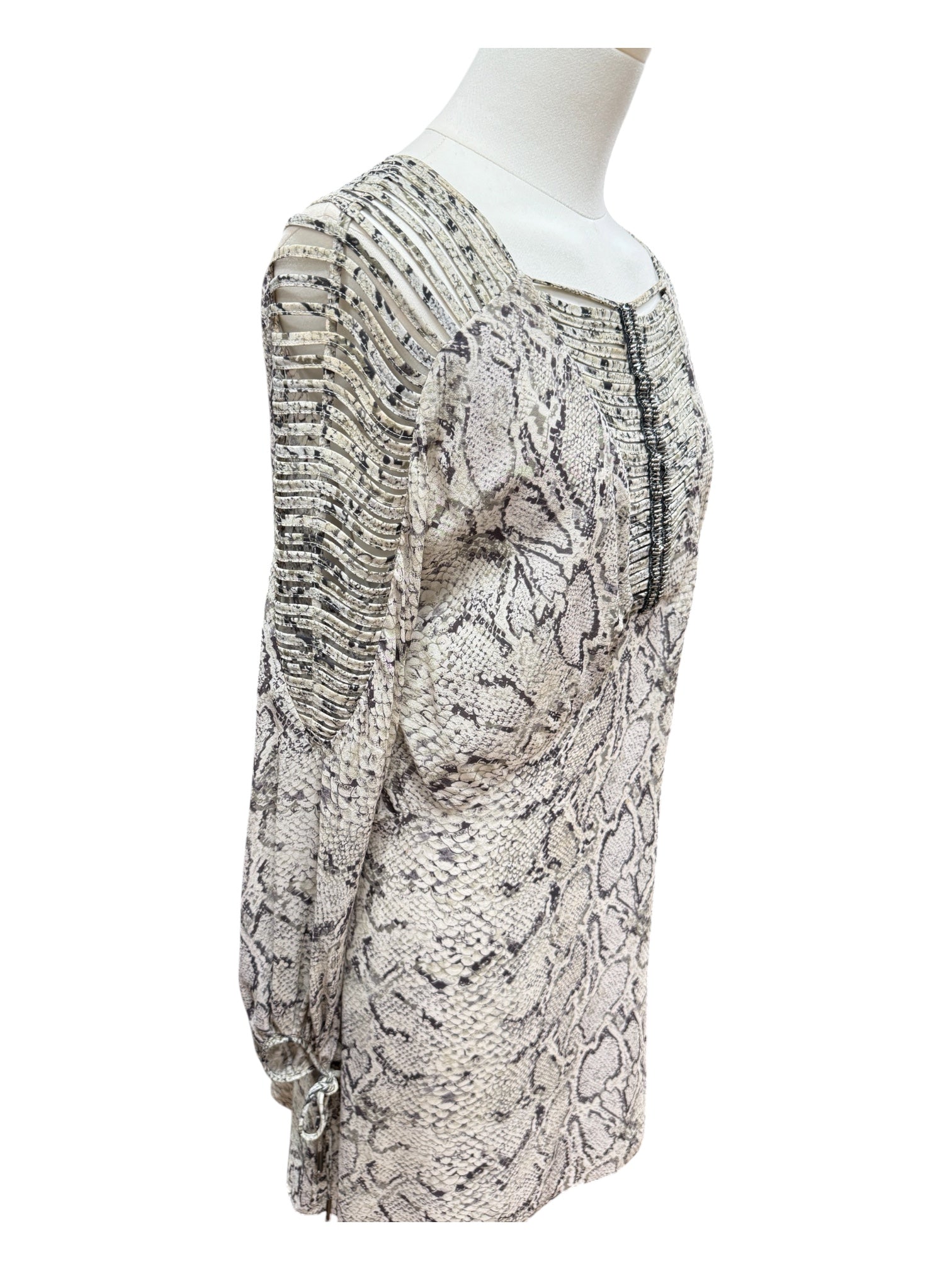 Animale Snake Print Silk Dress Small