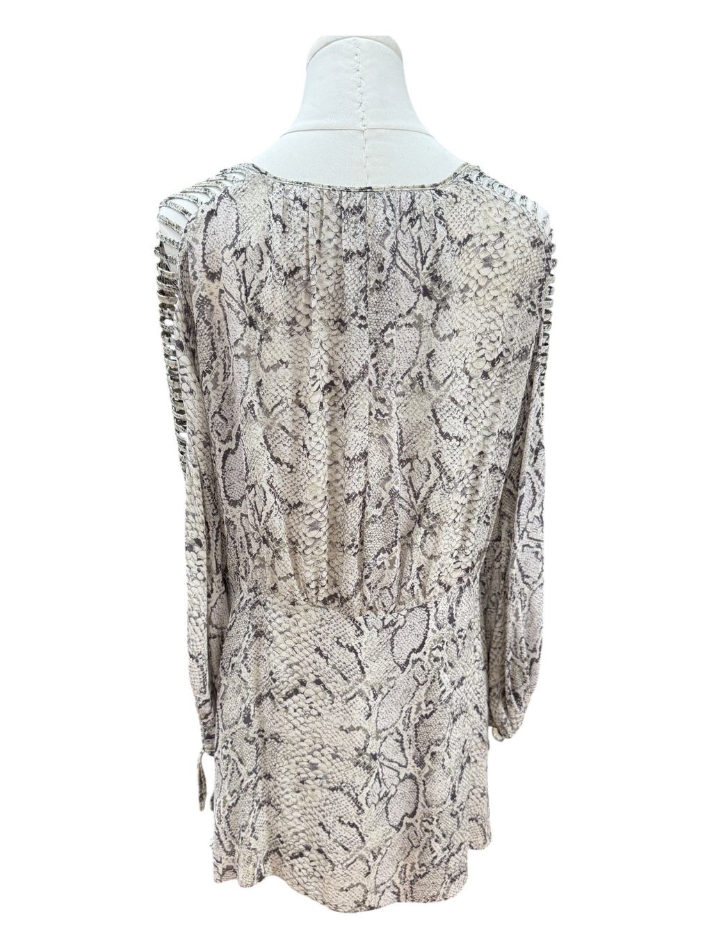 Animale Snake Print Silk Dress Small
