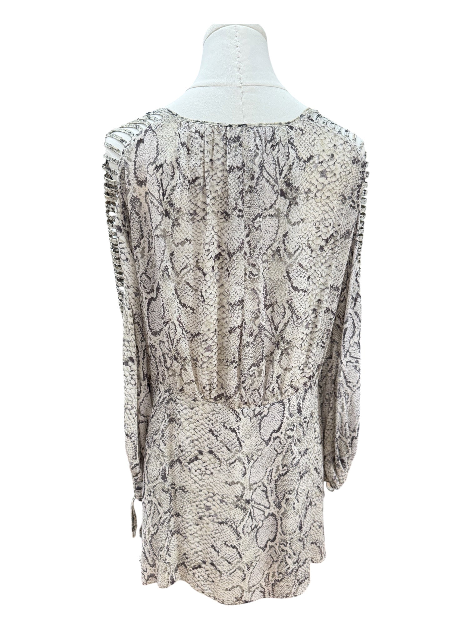 Animale Snake Print Silk Dress Small