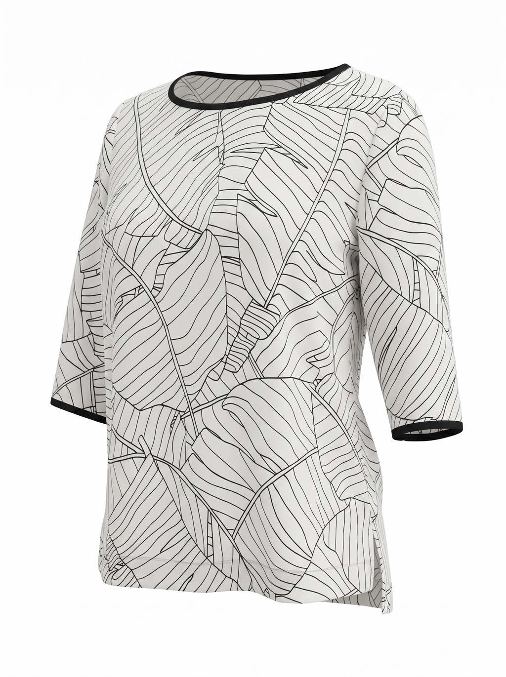 Shoulder black and white top Size S