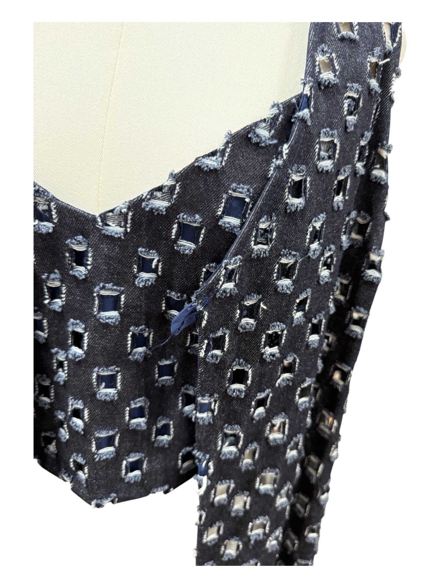 Garnus Blue Top and Vest Small