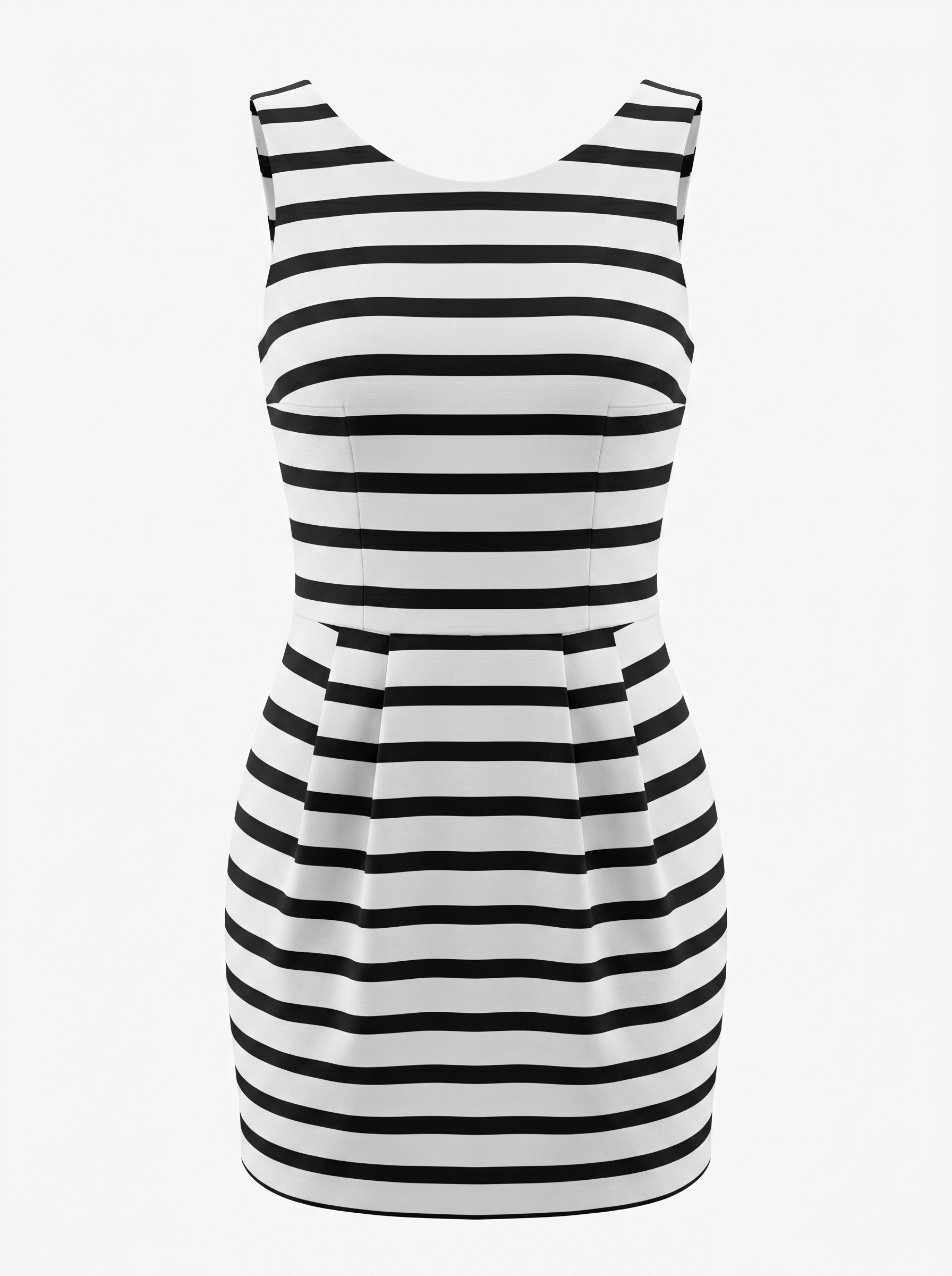 Zara Black white stripes skort dress Size S