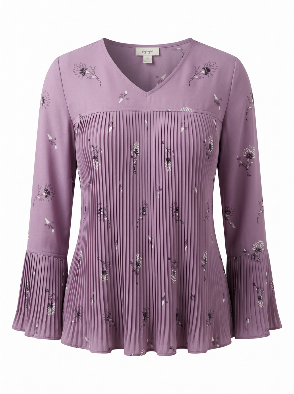 Lavander Pleated Top XSmall