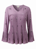 Lavander Pleated Top XSmall