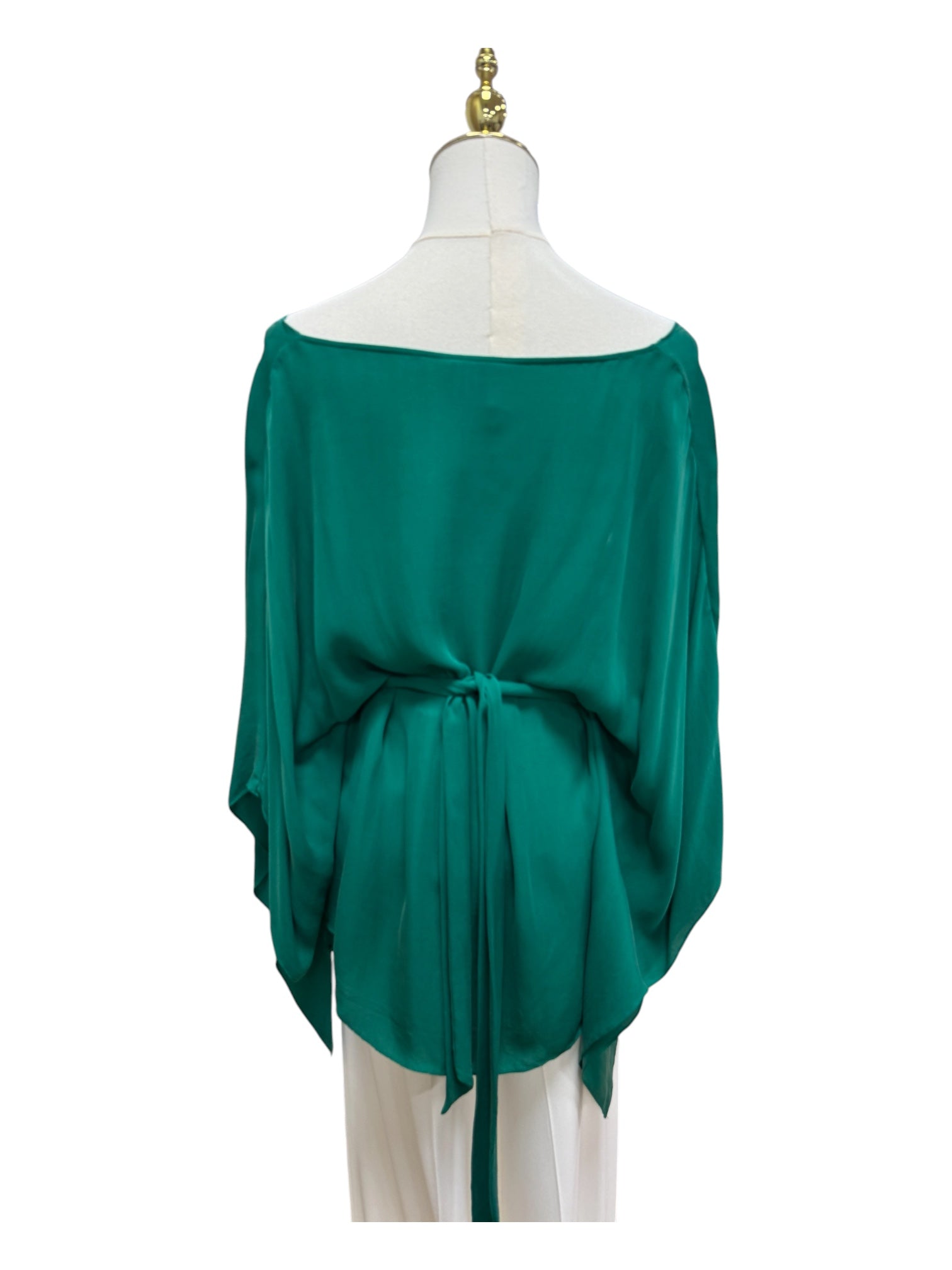 Haute Hippie green scarf top