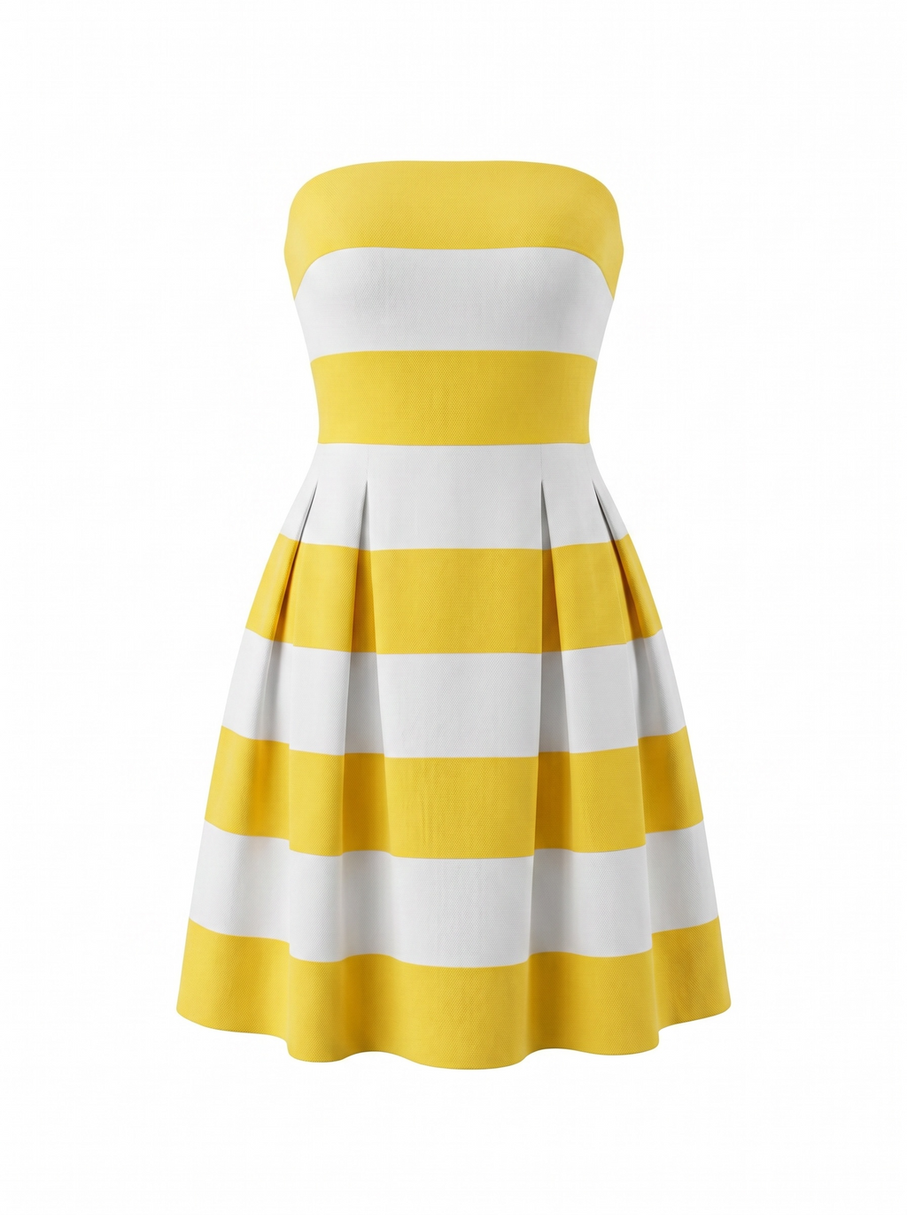 LOFT Yellow white stripes dress size 4