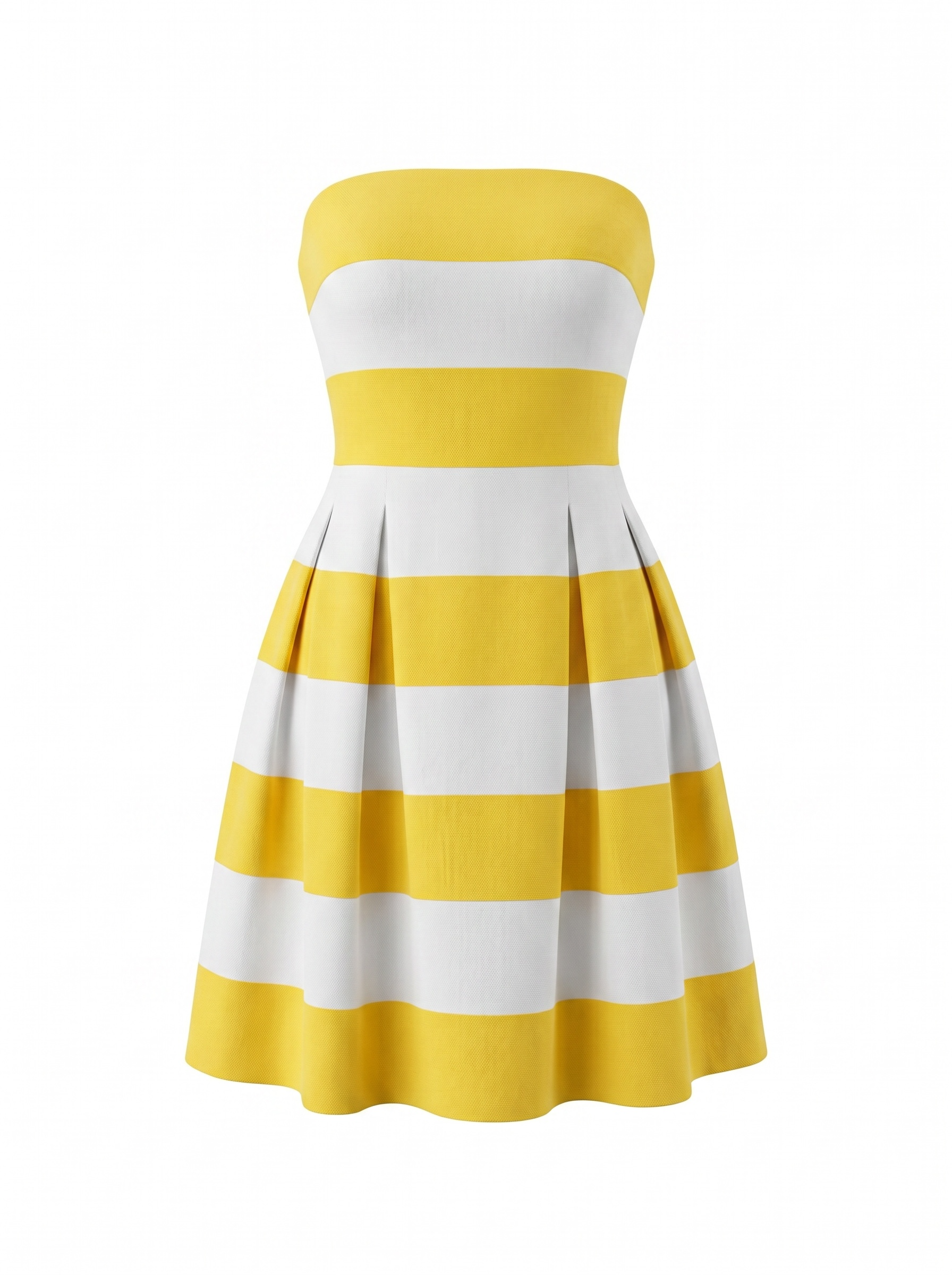 LOFT Yellow white stripes dress size 4